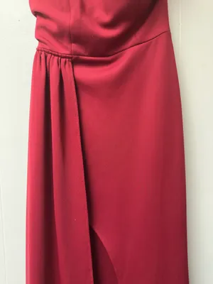 Boutique Red Matte Formal Dress Maxi thumbnail 3