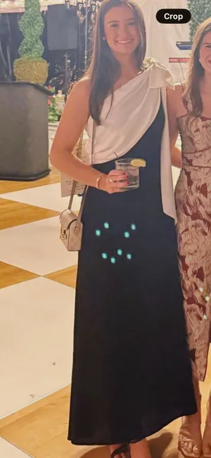 Black and white formal gown thumbnail 2