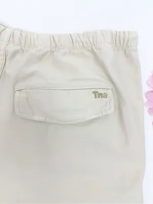 Tna X Aritzia Cache Cargo Parachute Pant Darted Barrel Beige Jogger Cotton thumbnail 11