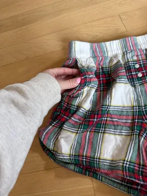 Aerie Plaid Pajama Shorts thumbnail 4