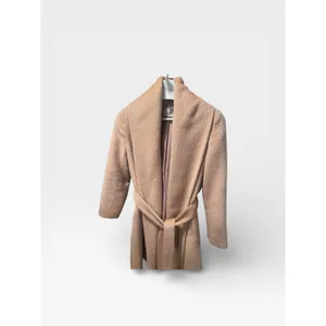 JIGOTT Alpaca Wool Wrap Coat - Quiet Luxury Minimalist Belted Trench Small thumbnail 5