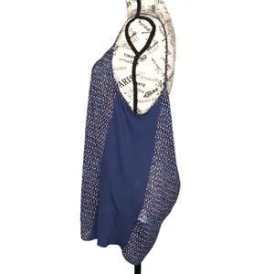 Collective Concepts (L) Mixed Material Media Semi-Sheer Top Tank - Stitch Fix thumbnail 2