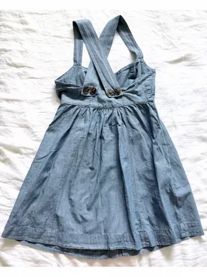 Free People Carolina Chambray Mini Dress thumbnail 5