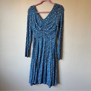 Boden Blue Surplus Print Georgia Mini Dress Womens 10 Casual Comfort Summer thumbnail 12