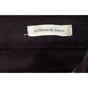 FRAME Womens 26 Le Skinny de‎ Jeanne Jeans Black Distressed Ripped Film Noir thumbnail 7
