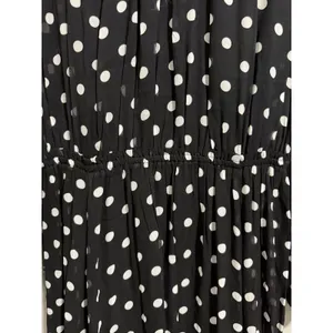 J. Crew Long-Sleeve Chiffon‎ Midi Dress Black Polka Dot Women's Size Small thumbnail 11