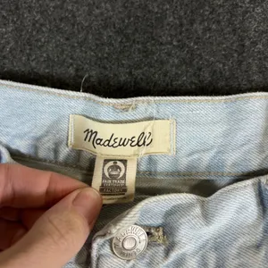 Madewell The Perfect Vintage Straight Jeans Light Wash Distressed Size 33 thumbnail 3
