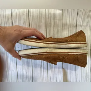 Ralph Lauren Womens Janis 8.5 Tan Slip On Women Loafer Sneaker Woven thumbnail 2
