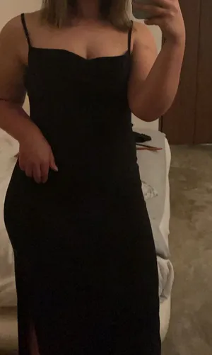Black Bebe maxi dress with slit Size: M #formal #eveningwear thumbnail 1
