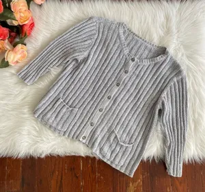 Vintage Y2K grey cardigan sweater Heather thumbnail 1