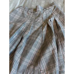 Garage Grey Pink Glen Plaid Pleated‎ Mini Skirt Skater Academic XS thumbnail 5