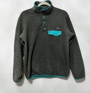 Patagonia snap T fleece pullover blue thumbnail 1