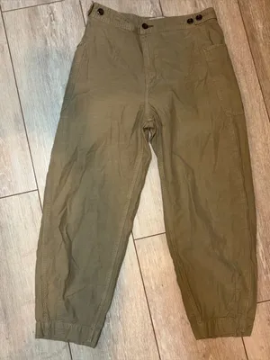 EVERLANE Organic Cotton Barrel Pants Women’s 8 Cargo thumbnail 2