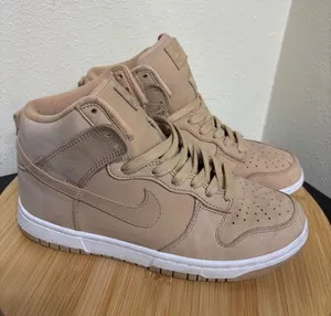 Nike Dunk High Women 8 Vachetta Tan Leather DX2044-201 Sneakers Neutral‎ thumbnail 1
