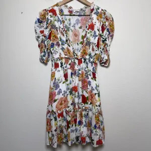 Olivaceous Women Babydoll Dress Small White Floral Butterfly Garden‎ Wedding thumbnail 2