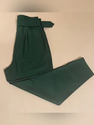H&M High-Waisted Green Trousers – NWOT thumbnail 10
