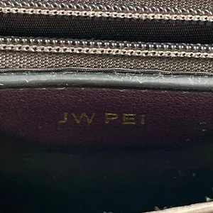 JW Pei Mini Flap Burgundy Red Croc Faux Leather Vegan Crossbody Bag Handbag thumbnail 5