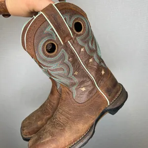 Durango Maverick Women's‎ Western Brown Leather Waterproof Cowboy Boots Size 6M thumbnail 4