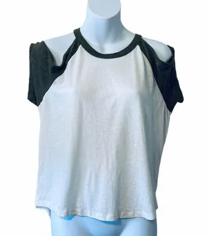 Me to We pacsun burn out cold shoulder tee thumbnail 2