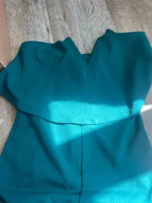 LuLus Power of Love Emerald Green Strapless‎ Jumpsuit size small thumbnail 10
