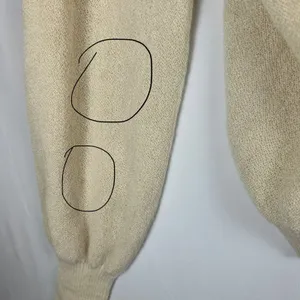 Peruvian Connection 100% Alpaca Handmade Cream V-Neck Cardigan Sweater XL thumbnail 8
