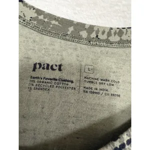 Pact Revive Organic Cotton Swing Dress - Size Large‎ Pockets Green Lagenlook thumbnail 9