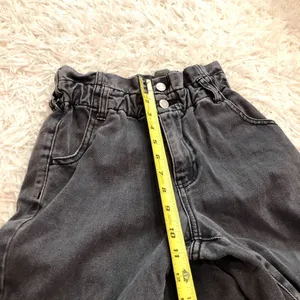 Pacsun Paperbag Straight Leg Mom‎ jeans dark black wash size 23 thumbnail 10