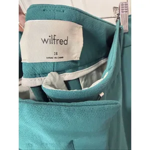 Aritzia Wilfred carrot pant teal size 16 thumbnail 3