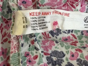 Anthropologie Women’s Floral Cotton Pull On Shorts Pink Green Liberty Style Sz M thumbnail 9