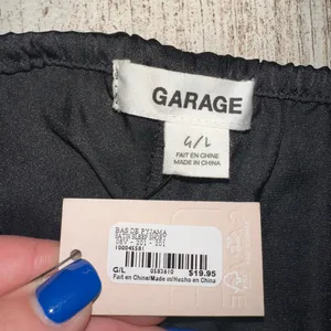 Black Satin Garage Pajama Set thumbnail 6