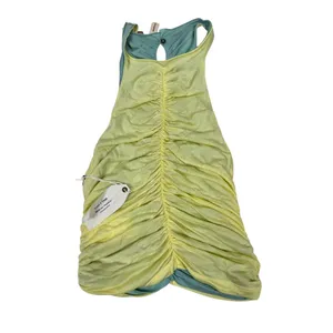 Pilcro XS Reversible Ruched Tank Top Blue Yellow Anthropologie NWT‎ Y2K thumbnail 4