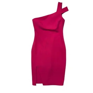 Likely Fuchsia Pink One‎ Shoulder Sheath Bodycon Party Chic Dress Slit Size 8 thumbnail 2