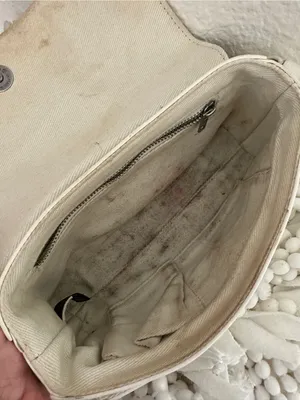 BRANDY MELVILLE Buckle Shoulder Bag in White Silver Small thumbnail 9