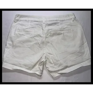 Old‎ Navy Everyday Short Womens 6 White Cotton Blend Chino Casual Summer thumbnail 8