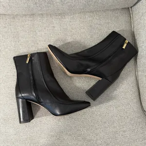 J.‎ Crew Black Square-toe Ankle Boots in Italian Leather Size 10 thumbnail 8