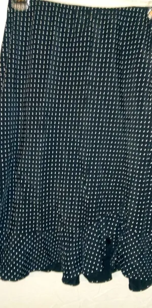 Cactus Flower S Polka Dot Skirt Black thumbnail 1