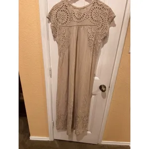 Tiny Women's Boho Lace Maxi Dress Beige Size S Brown thumbnail 6