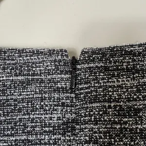 DKNY Tweed Sheath Dress Black Gray Side Button Sleeveless V-Neck Chic Size‎ 10 thumbnail 6