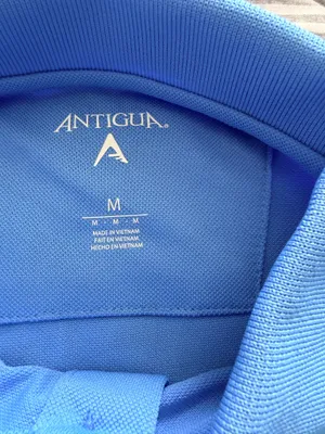 Antigua Baby blue Men’s polo shirt thumbnail 5
