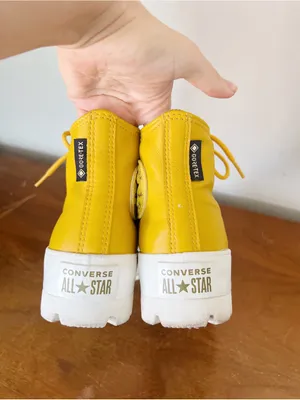 Converse • CTAS Gore-Tex Waterproof Lugged Leather Hi Boots Sneaker Gold Dart thumbnail 12