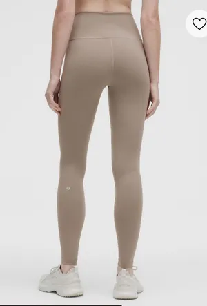 Warm ash grey lululemon wunder under 6 legging  thumbnail 1