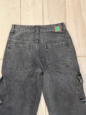 Empyre wide leg cargo jeans size 4S Black thumbnail 8