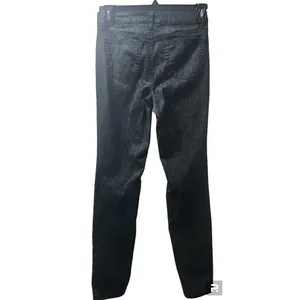 Needle in Cloth Leopard Print High‎ Rise Skinny Jeans Black Animal Print thumbnail 2