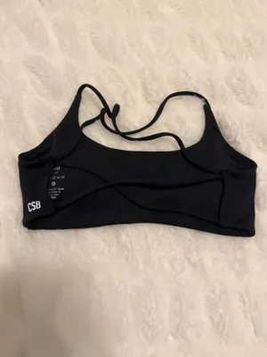 CSB Sports Bra Serenity Lexi Crop Black XXS thumbnail 3