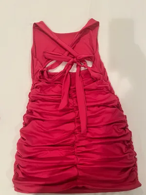 Pink ruched bodycon dress Size M thumbnail 4