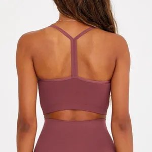 SET ACTIVE Sculptflex Ribbed V Bra in Canyon thumbnail 2