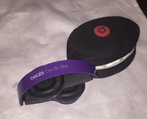 Beats by Dre purple solo HD headphones ear buds thumbnail 4