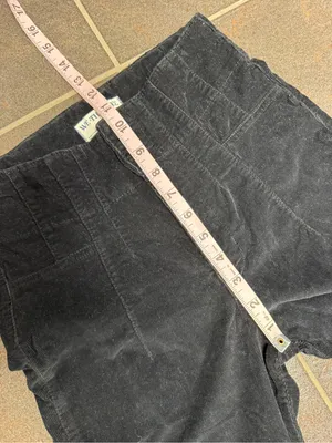 Free People We The Free Jayde Cord Flare Jeans Corduroy Beluga Black 26 thumbnail 13