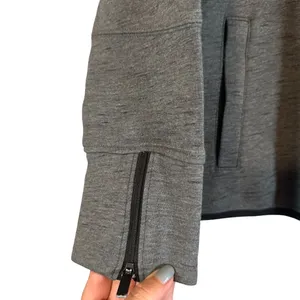Puma Gray Full Zip Hooded Cozy Cotton Blend Athletic Casual Jacket Women Sz M thumbnail 4