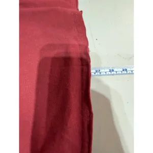 POL V-Neck Cotton Flower Patch Top Women Small Brick Red Lace Boho Cottagecore thumbnail 9